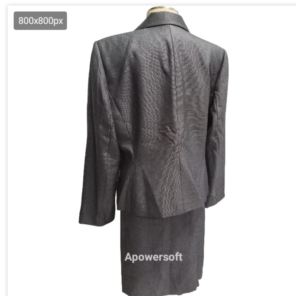 Tahiri Dark gray Skirt suit size 14 - Picture 3 of 4